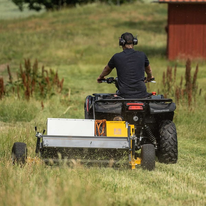Electric ATV flail mower