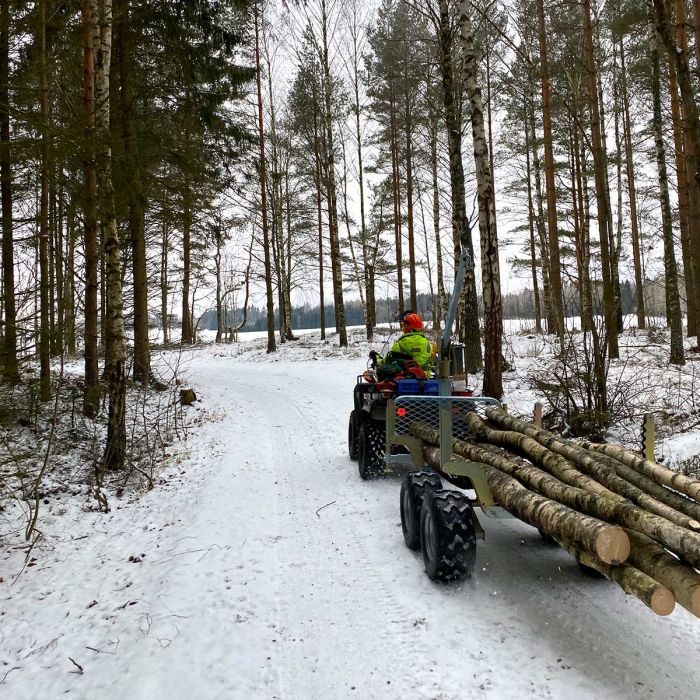 Tipping and forestry trailer ATV PRO, Tower2+