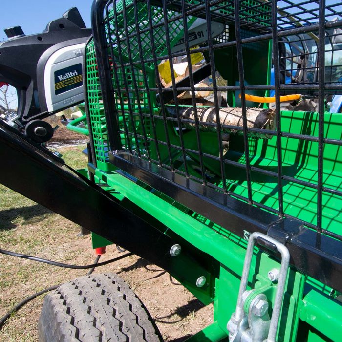 Log cutter and splitter, electric-powered