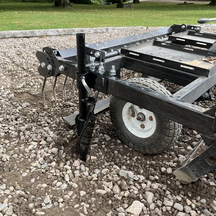 Side scraper for Yard harrow ATV GH2UG