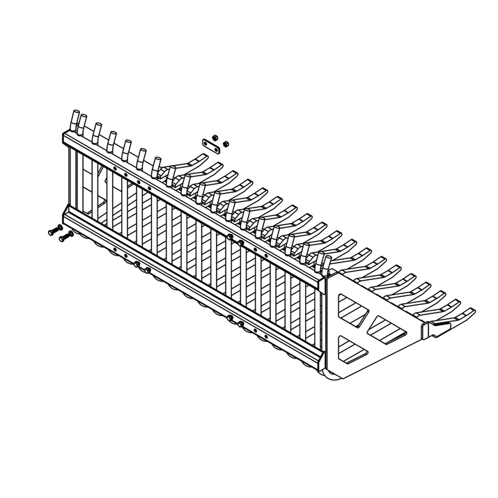 Stone sorting fork 2.0 m, bolted small BM attachment