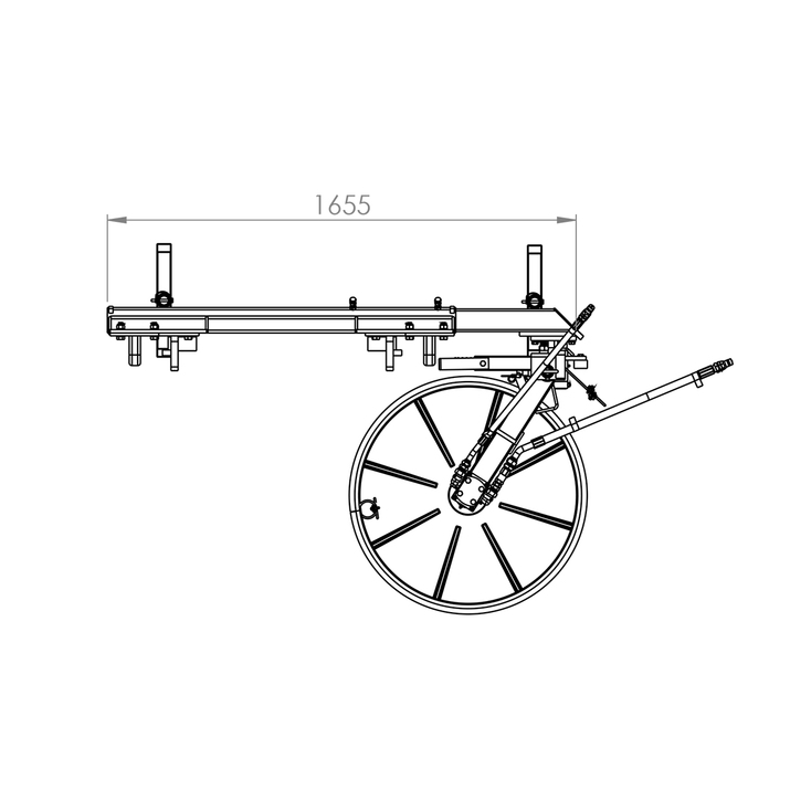 Strimmer, front mounted, with attachment to fit Trima