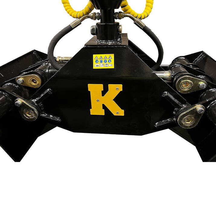 Grapple bucket for forestry trailer, 55 cm