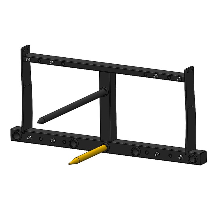 Bale spike frame, bolted Three-point attachment