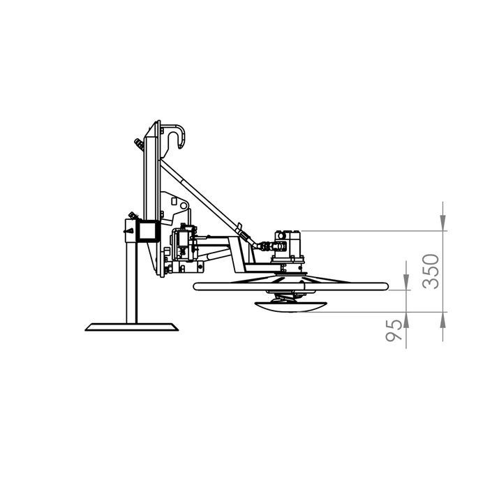 Strimmer, front mounted, with attachment to fit Trima