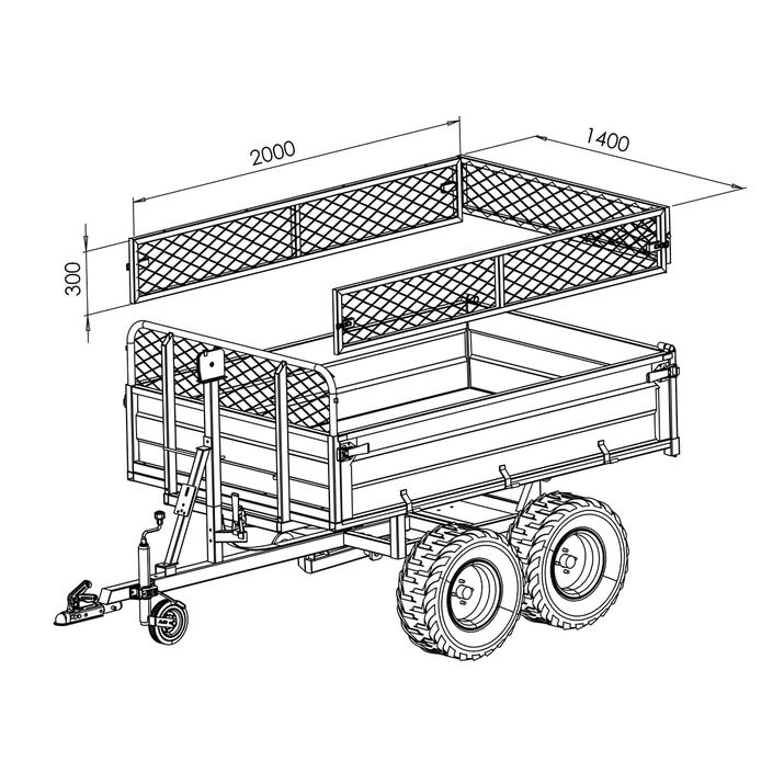 Extension sides for TV15ATV
