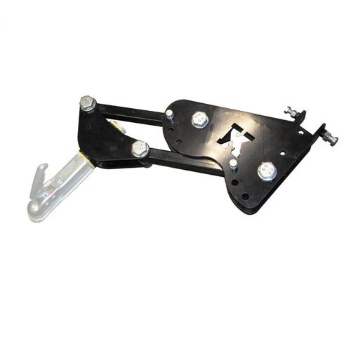 Sideshift adjustment tow bar for ATV mower