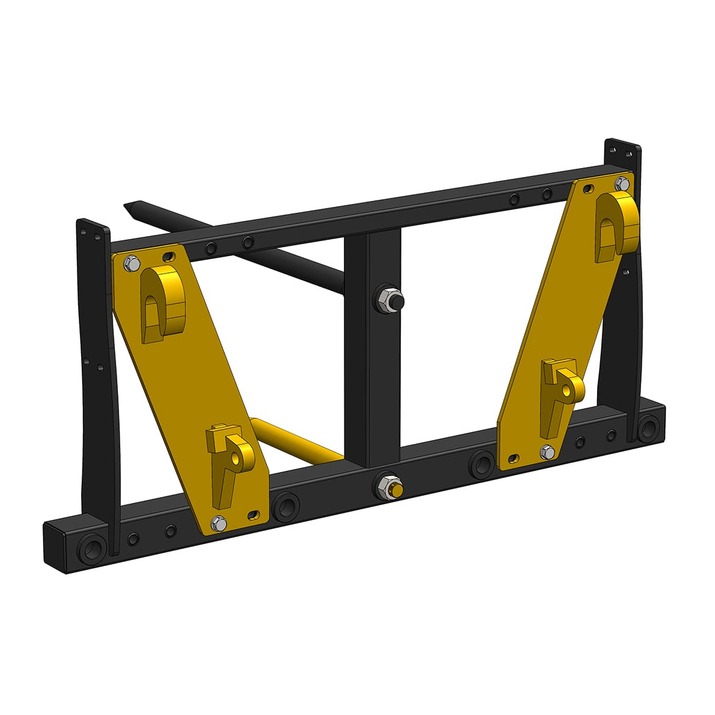 Bale spike frame, bolted Euro attachment