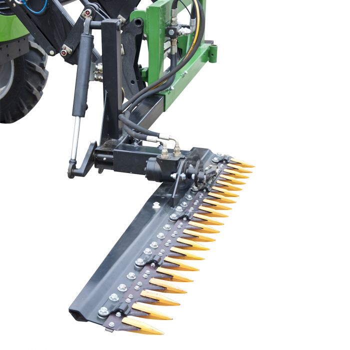 Hedge trimmer for frontloaders with bolted Euro attachment