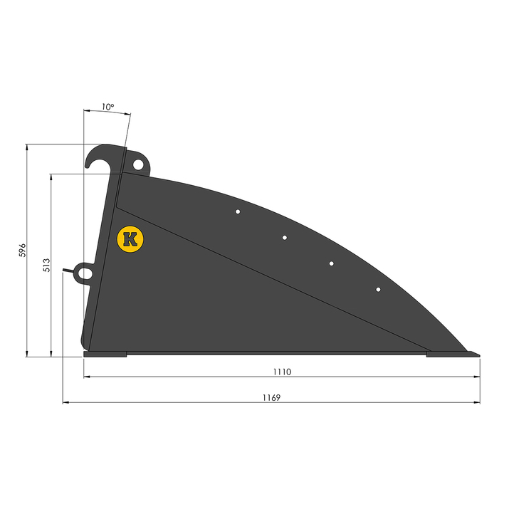 Grading bucket 1.8 m, Trima