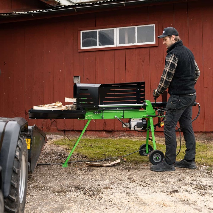 Firewood splitter, electric-powered 7 tonnes, 70 cm