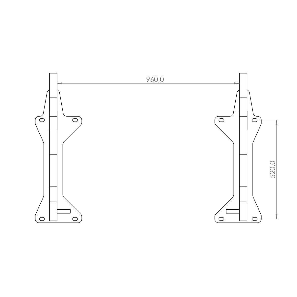 Attachment bracket fits Large BM, bolt-on