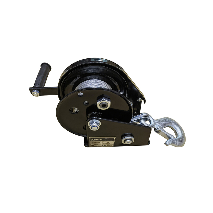 Brake hand winch for winch crane