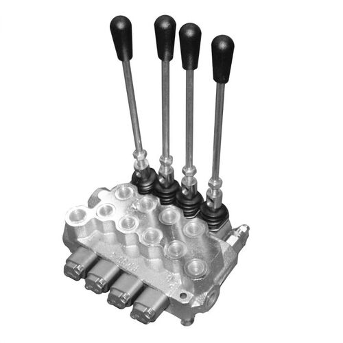 Valve block, 4 sections, multi-lever