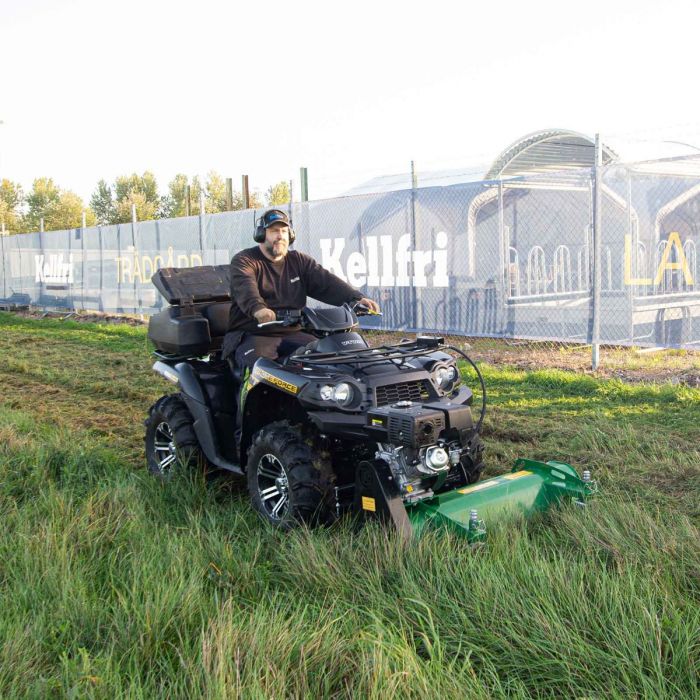 ATV flail mower, front mounted