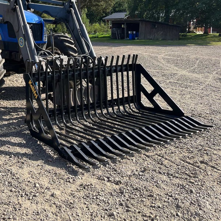 Stone sorting fork 1.5 m, bolted Euro attachment 