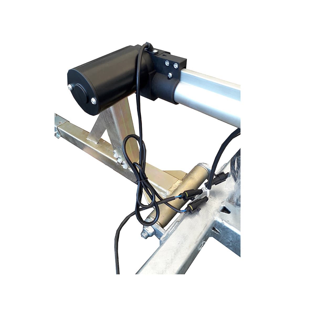 Road drag for ATV, 3-blade with electrical height adjustment function