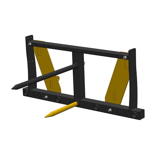 Bale spike frame, bolted Euro attachment