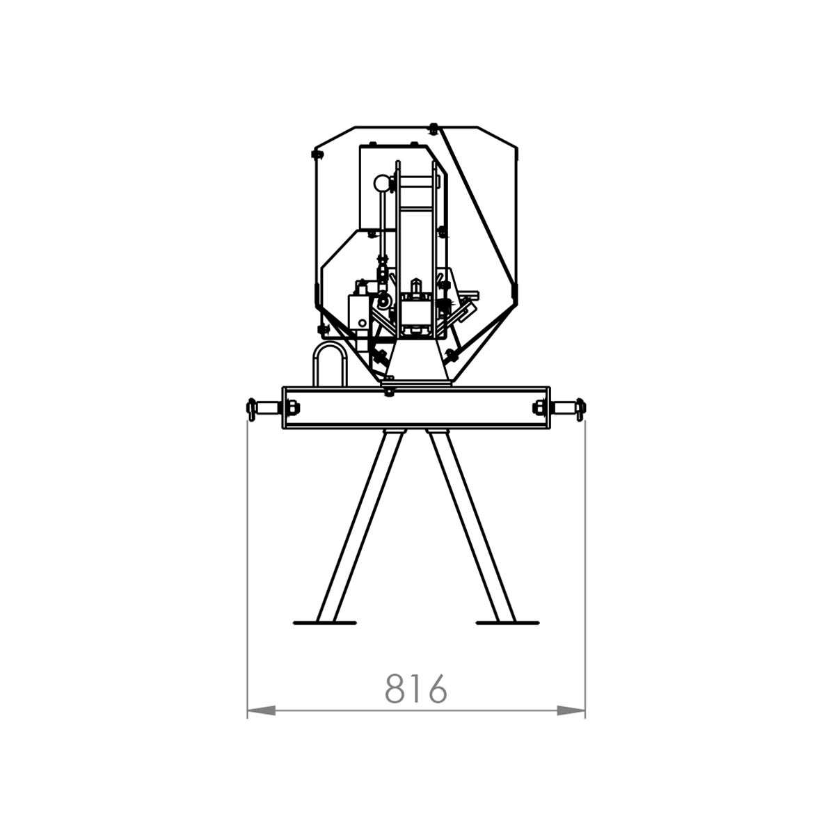 Firewood splitter, tractor-driven, 7 tonnes, 70 cm