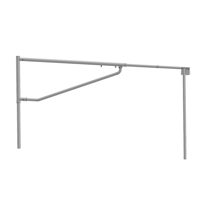 Telescopic road barrier 3.5-5.5 m