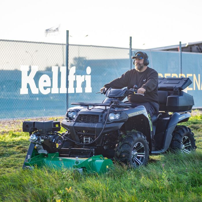 ATV flail mower, front mounted