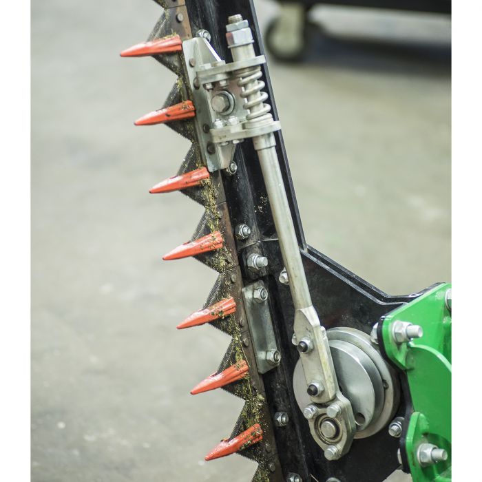 Hedge trimmer double pump for 3-point linkage