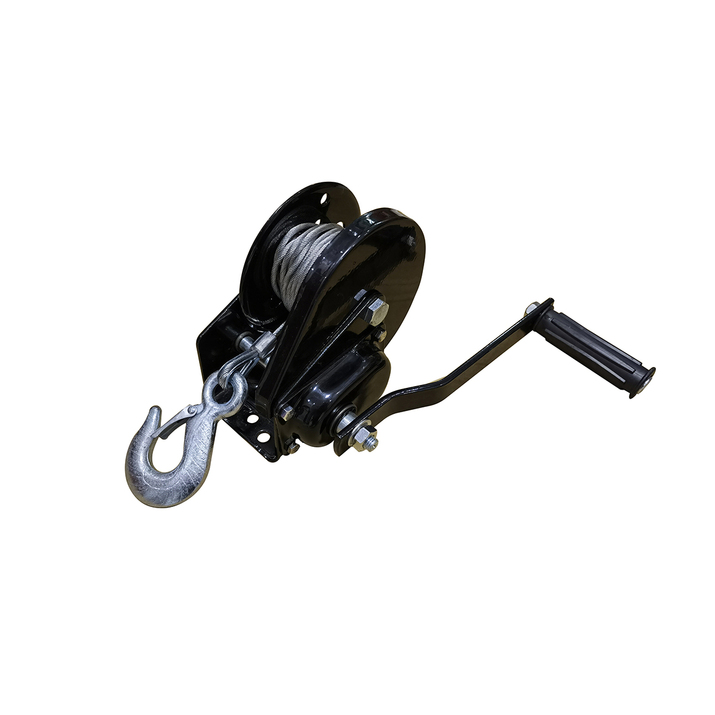 Brake hand winch for winch crane