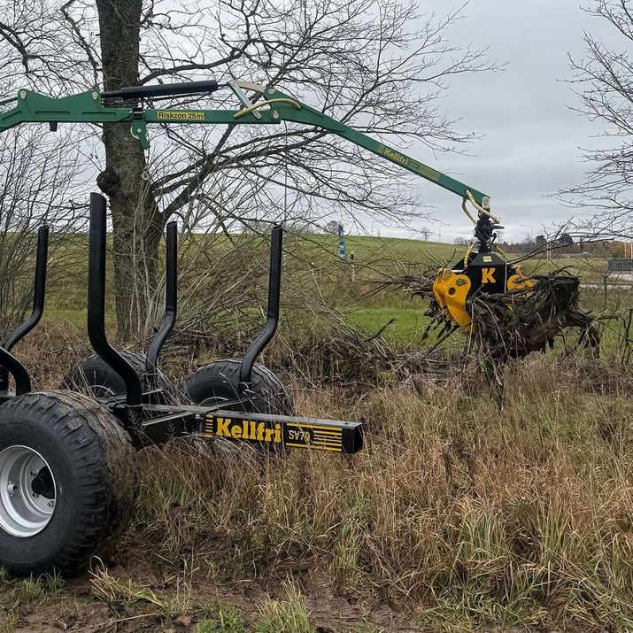 Brush grapple incl. hydraulic hose and bolts